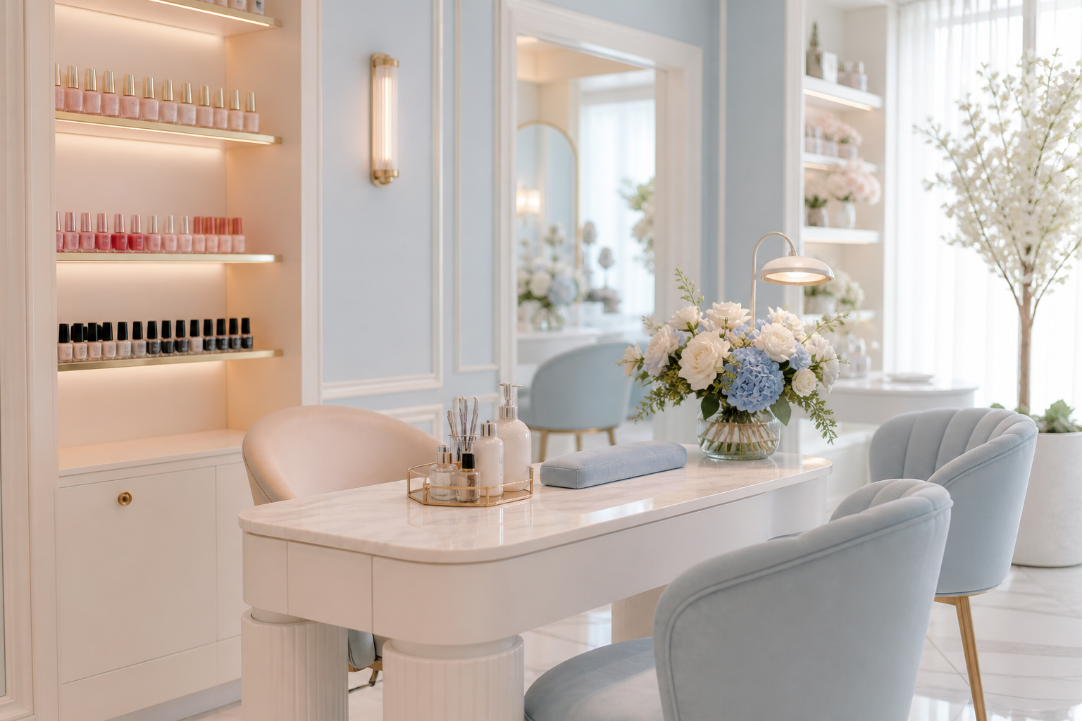 Charls Nails salon interior